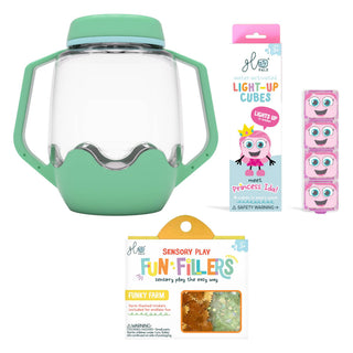 Glo Pals Build Your Own Sensory Jar - Teal