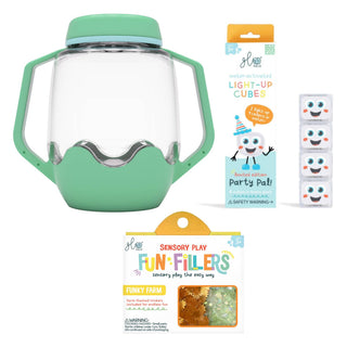 Glo Pals Build Your Own Sensory Jar - Teal