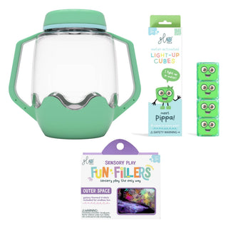 Glo Pals Build Your Own Sensory Jar - Teal
