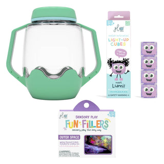 Glo Pals Build Your Own Sensory Jar - Teal