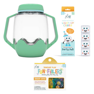 Glo Pals Build Your Own Sensory Jar - Teal