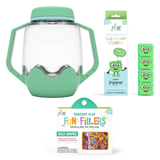 Glo Pals Build Your Own Sensory Jar - Teal