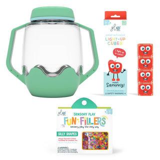 Glo Pals Build Your Own Sensory Jar - Teal
