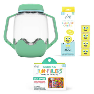 Glo Pals Build Your Own Sensory Jar - Teal