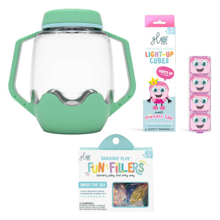 Glo Pals Build Your Own Sensory Jar - Teal