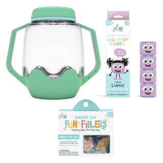 Glo Pals Build Your Own Sensory Jar - Teal