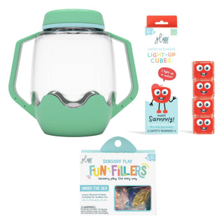 Glo Pals Build Your Own Sensory Jar - Teal