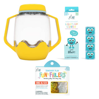 Glo Pals Build Your Own Sensory Jar - Yellow