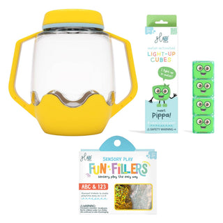 Glo Pals Build Your Own Sensory Jar - Yellow