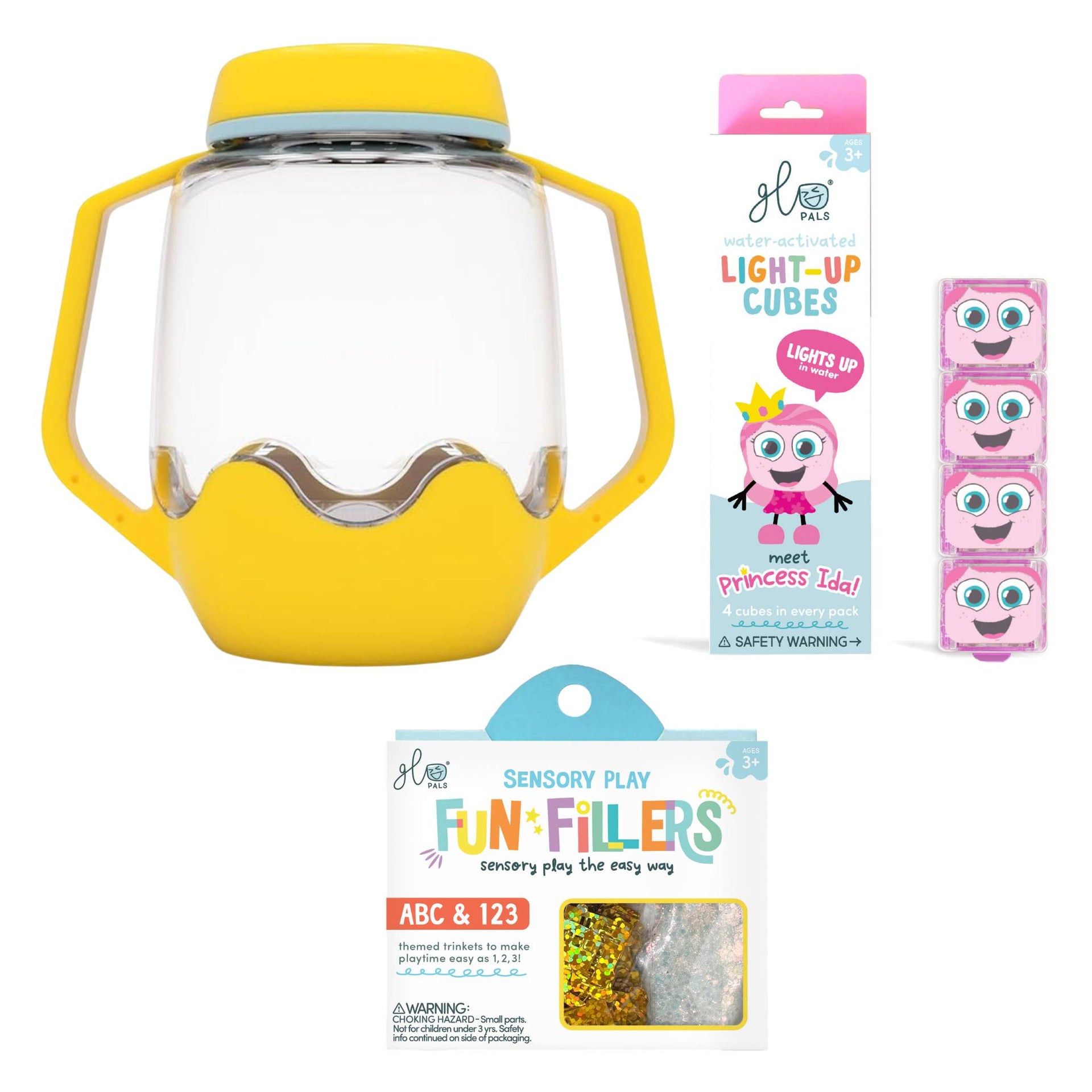 Glo Pals Build Your Own Sensory Jar - Yellow