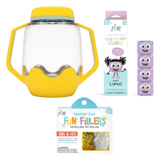 Glo Pals Build Your Own Sensory Jar - Yellow