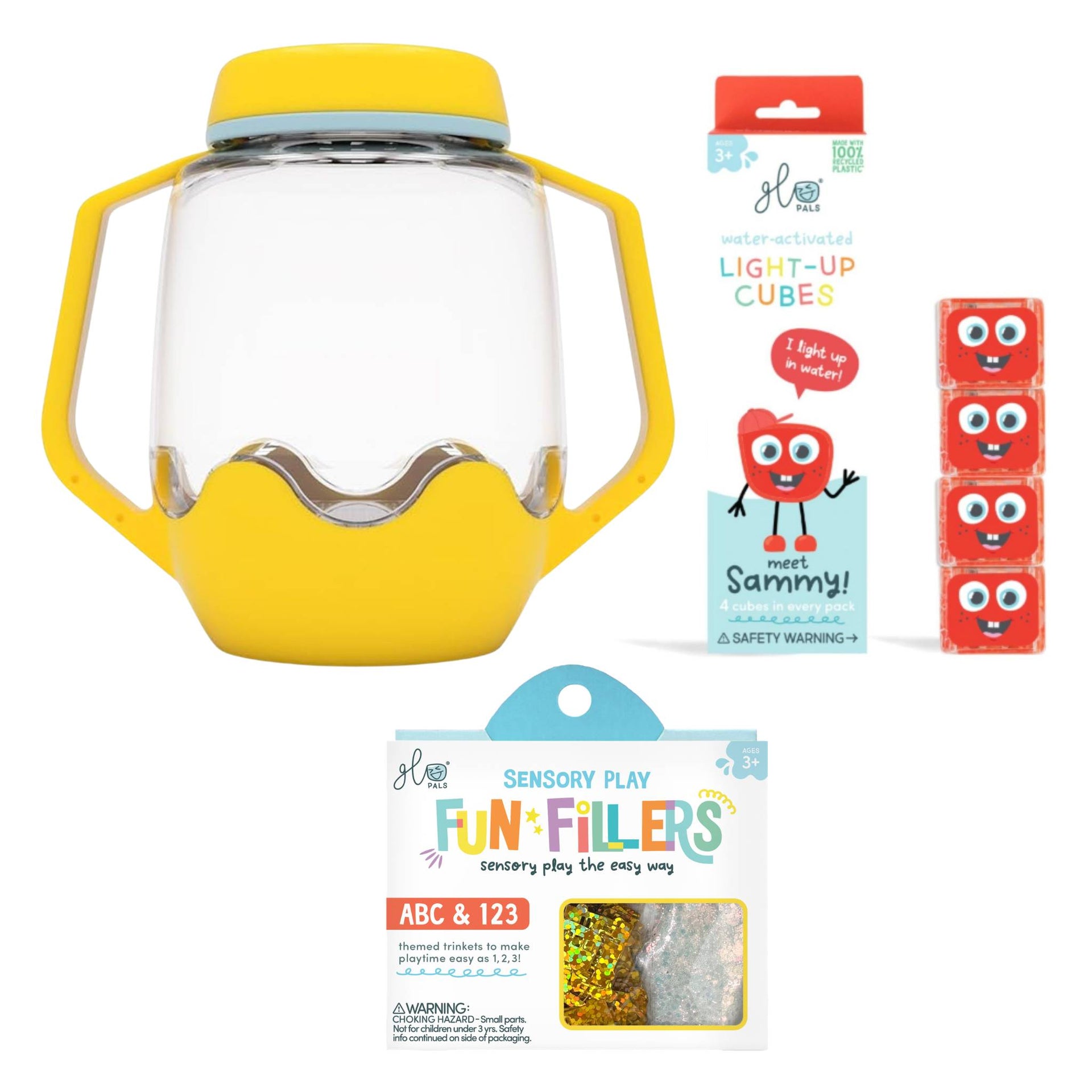 Glo Pals Build Your Own Sensory Jar - Yellow