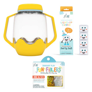 Glo Pals Build Your Own Sensory Jar - Yellow