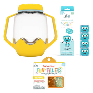 Glo Pals Build Your Own Sensory Jar - Yellow