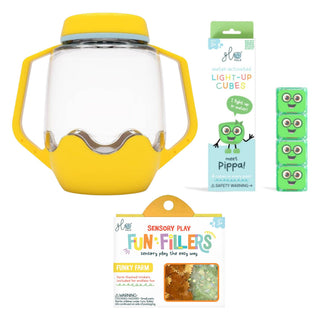 Glo Pals Build Your Own Sensory Jar - Yellow