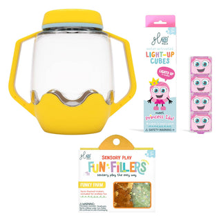 Glo Pals Build Your Own Sensory Jar - Yellow
