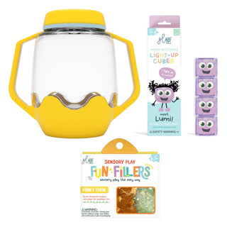 Glo Pals Build Your Own Sensory Jar - Yellow