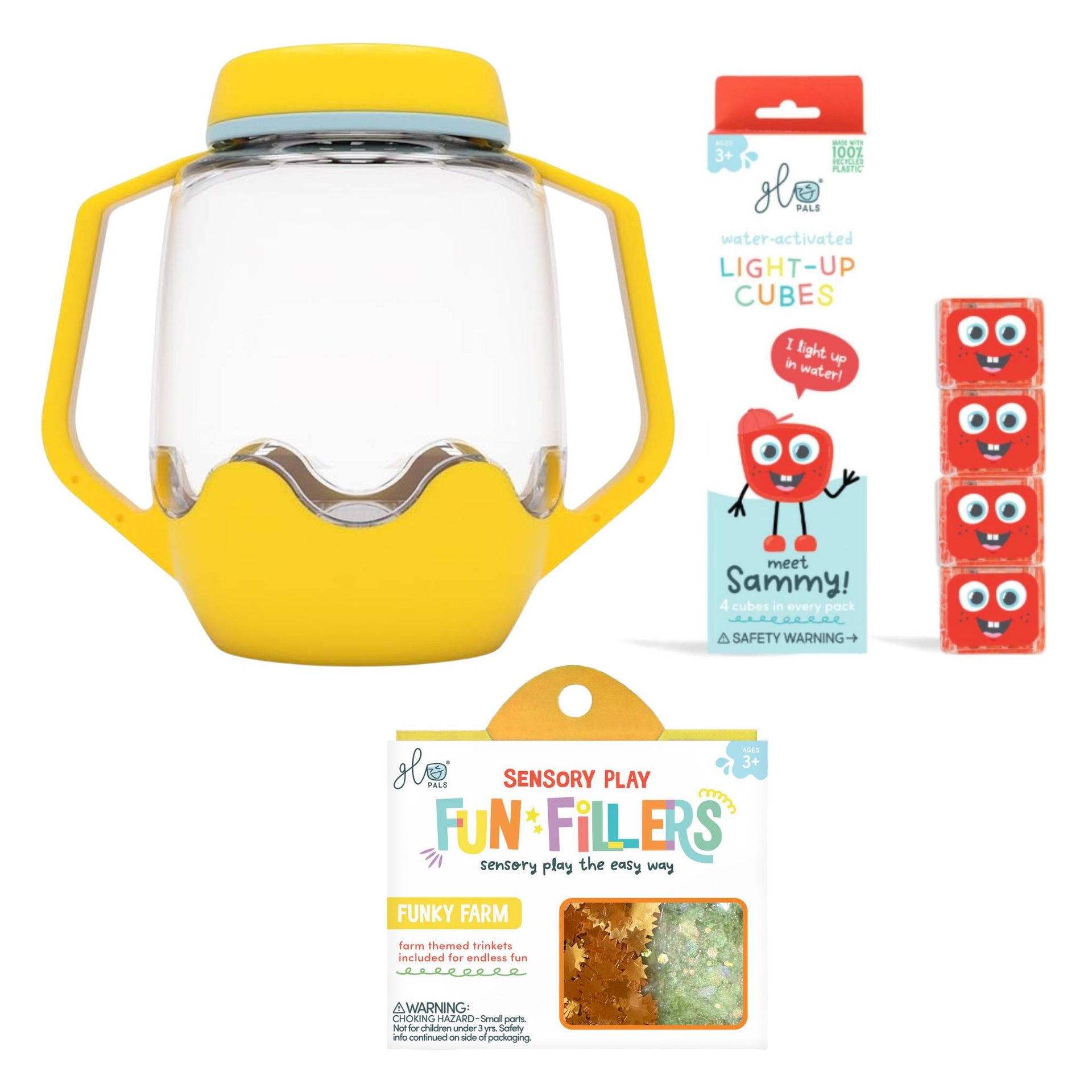 Glo Pals Build Your Own Sensory Jar - Yellow