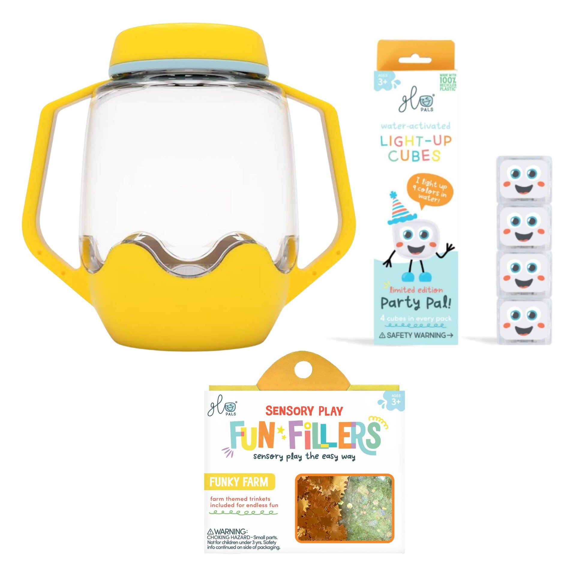 Glo Pals Build Your Own Sensory Jar - Yellow