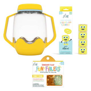 Glo Pals Build Your Own Sensory Jar - Yellow