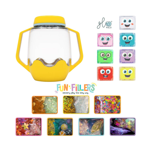Glo Pals Build Your Own Sensory Jar - Yellow