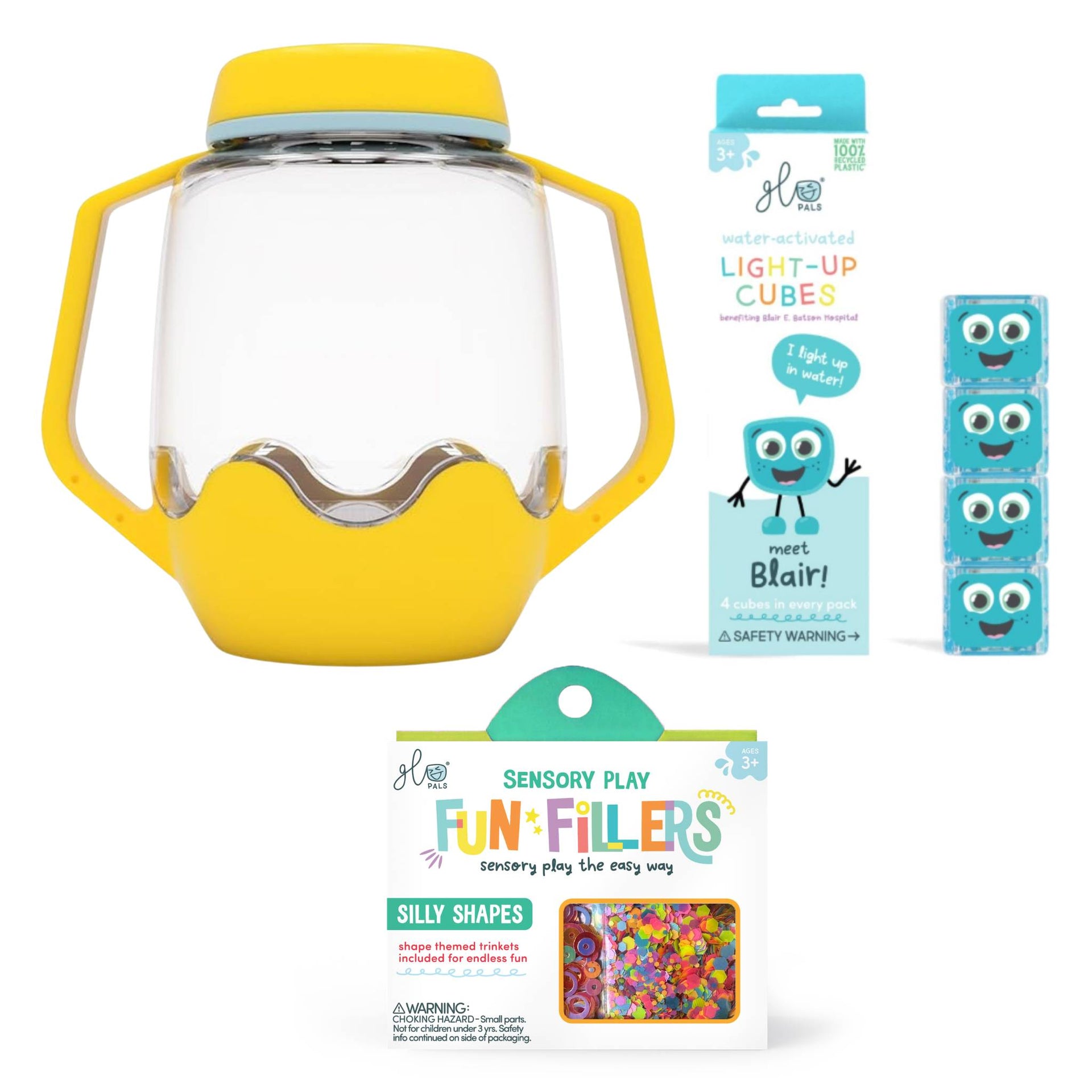 Glo Pals Build Your Own Sensory Jar - Yellow