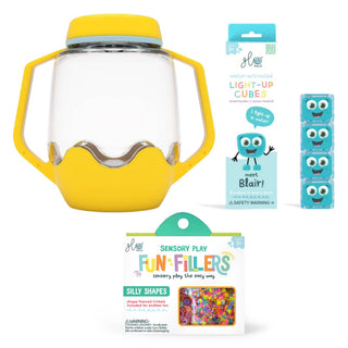 Glo Pals Build Your Own Sensory Jar - Yellow