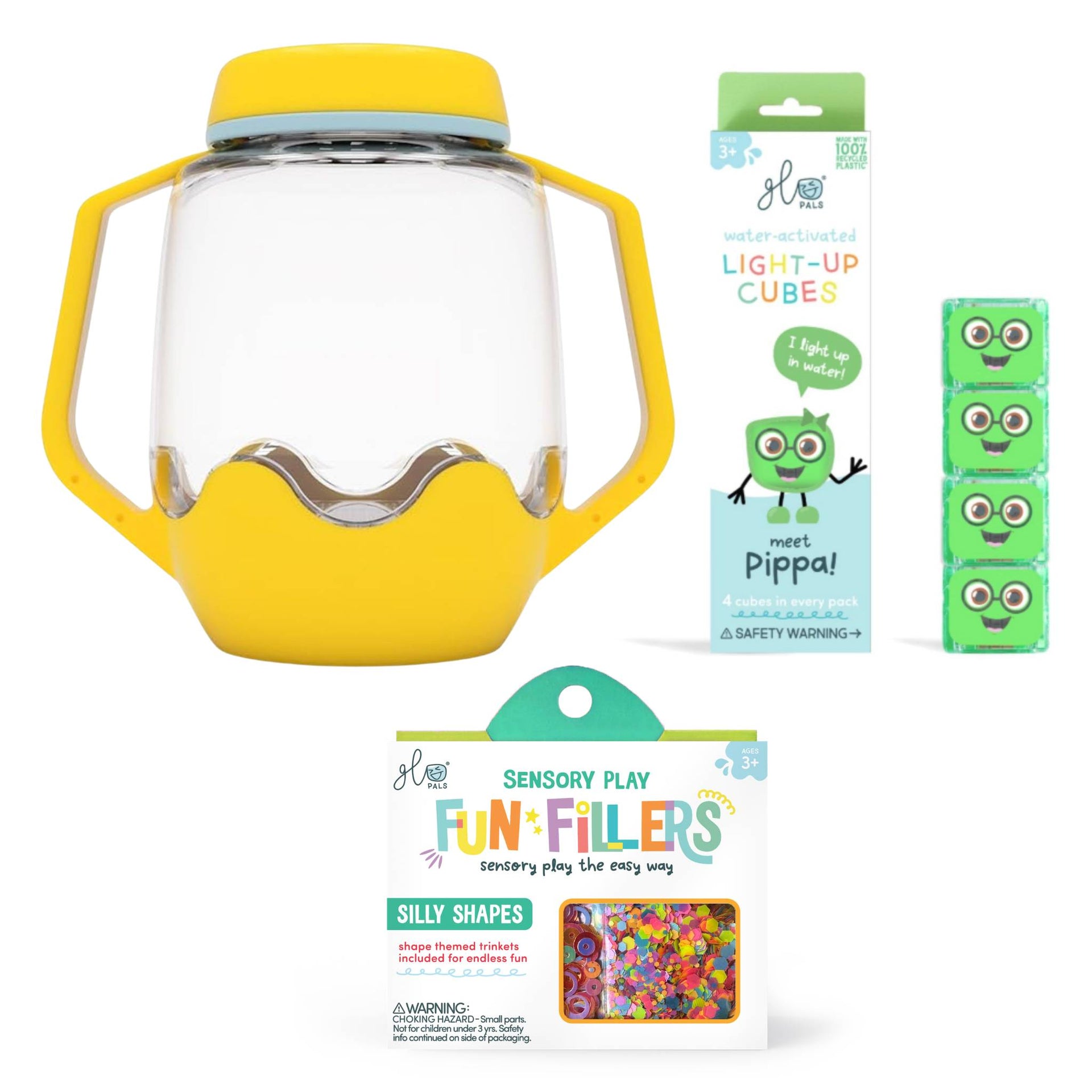 Glo Pals Build Your Own Sensory Jar - Yellow