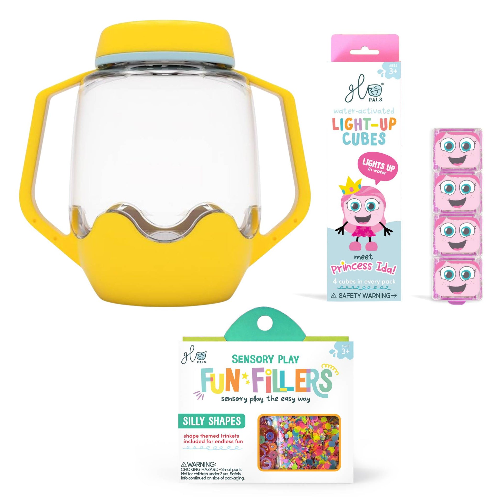 Glo Pals Build Your Own Sensory Jar - Yellow
