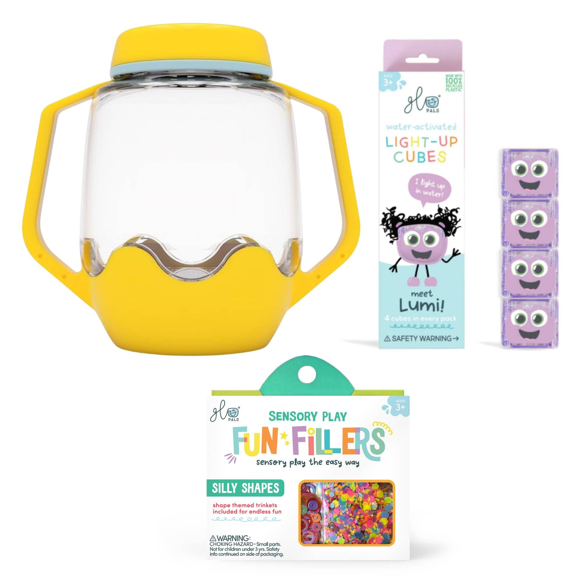Glo Pals Build Your Own Sensory Jar - Yellow