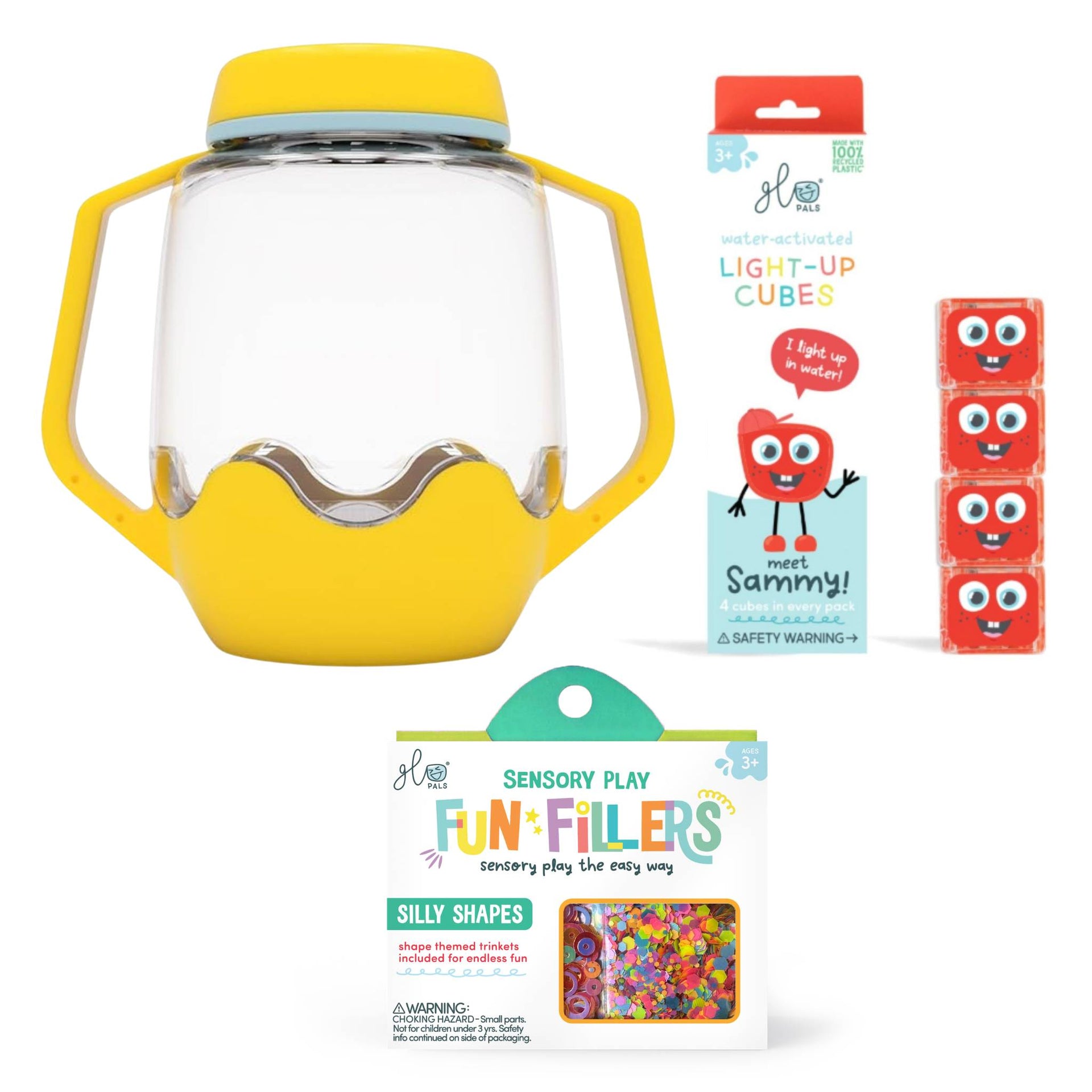 Glo Pals Build Your Own Sensory Jar - Yellow