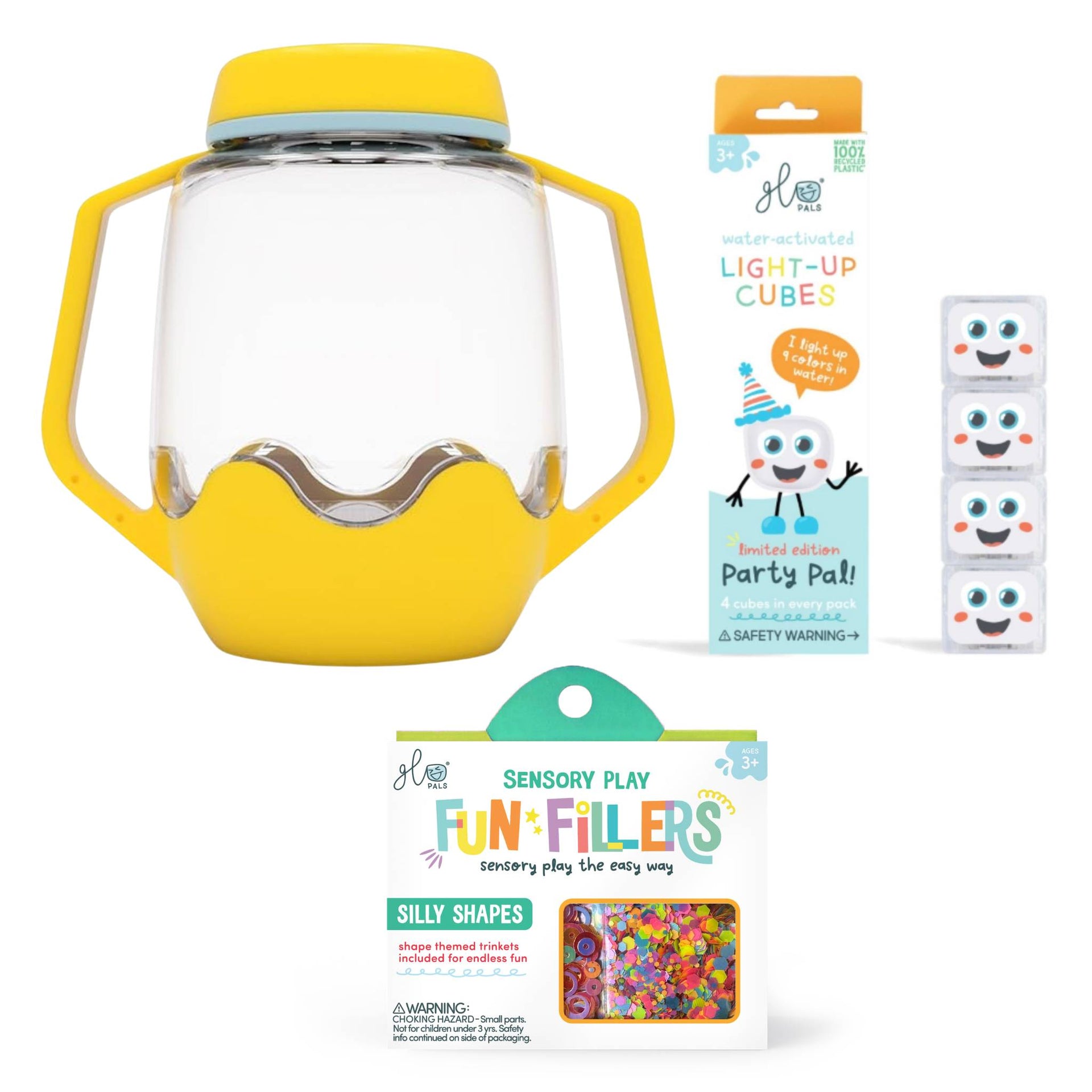 Glo Pals Build Your Own Sensory Jar - Yellow