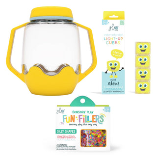 Glo Pals Build Your Own Sensory Jar - Yellow