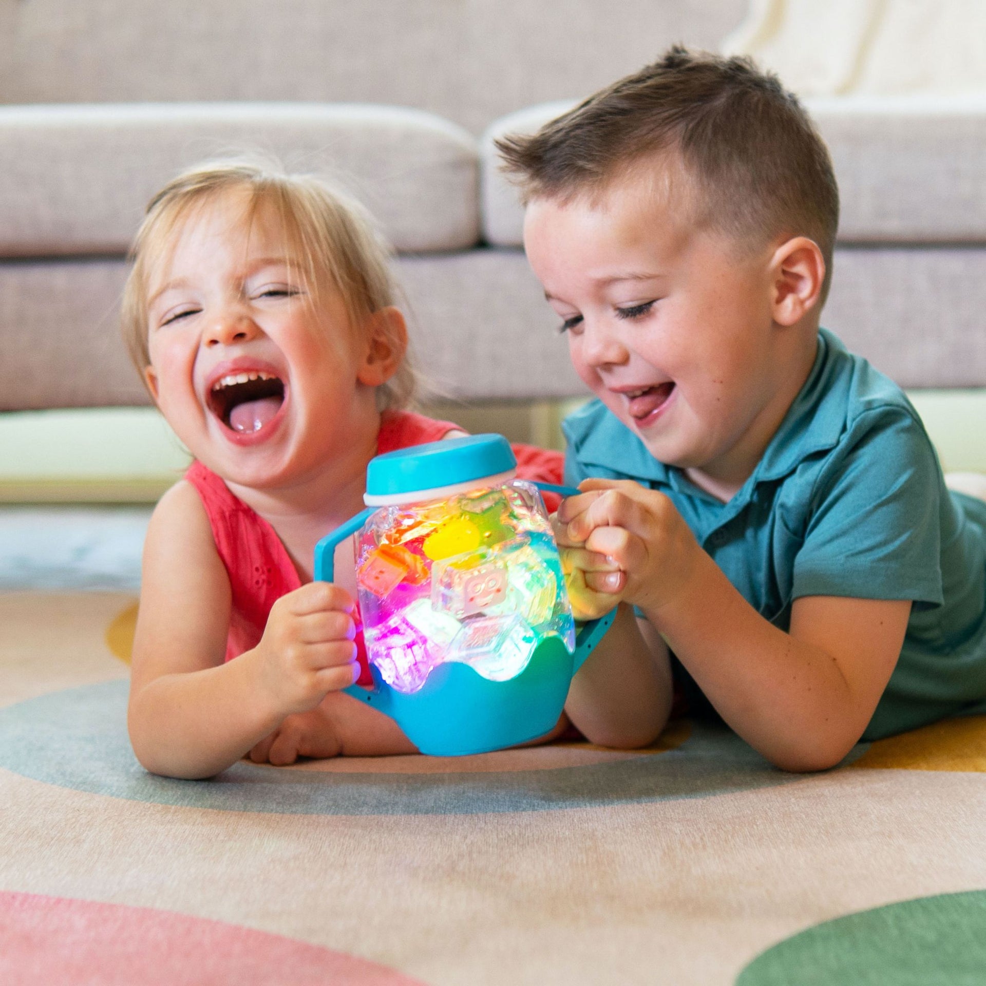 Glo Pals Build Your Own Sensory Jar - Blue