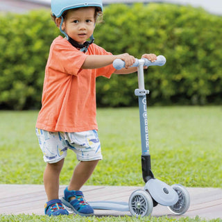 Globber Junior Foldable Lights Ecologic Scooter - Blueberry