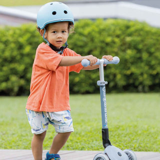 Globber GO-UP Helmet With Lights 45-51cm - Pastel Blue