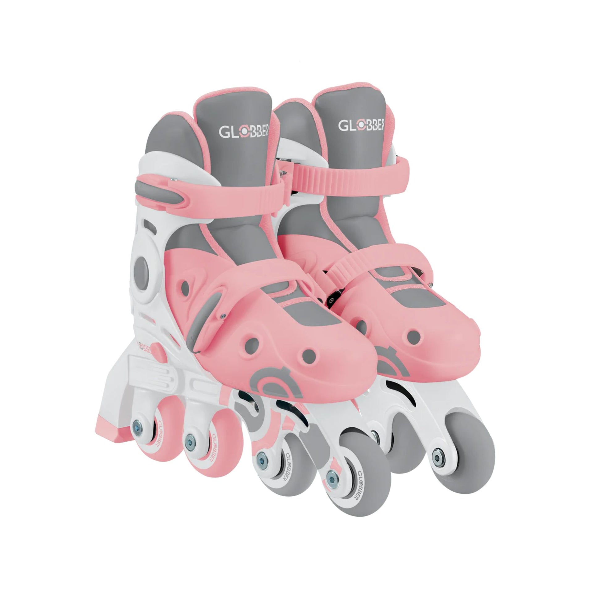 Globber 2 in 1 Learning Skates - Pastel Pink
