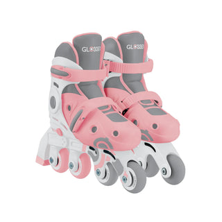 Globber 2 in 1 Learning Skates - Pastel Pink