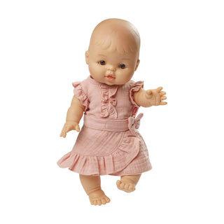 Heless Doll Ruffle Top and Skirt Set - Blush
