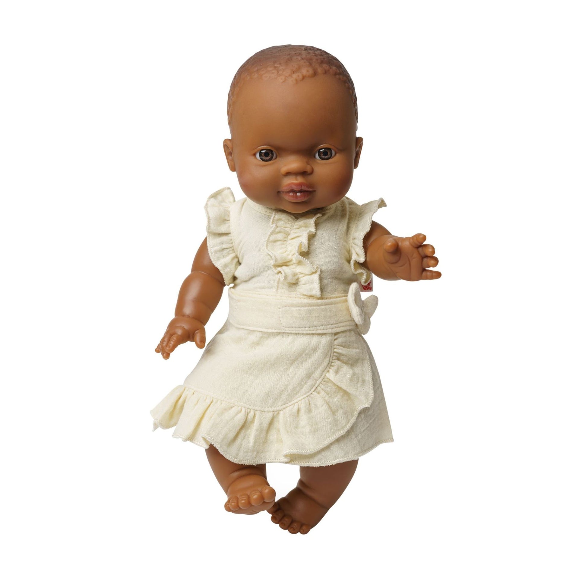 Heless Doll Ruffle Top and Skirt Set - Ecru