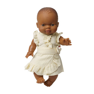 Heless Doll Ruffle Top and Skirt Set - Ecru