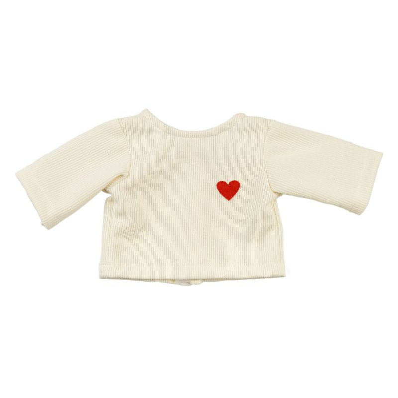 Heless Doll Corduroy Trouser Set - Heart Confetti