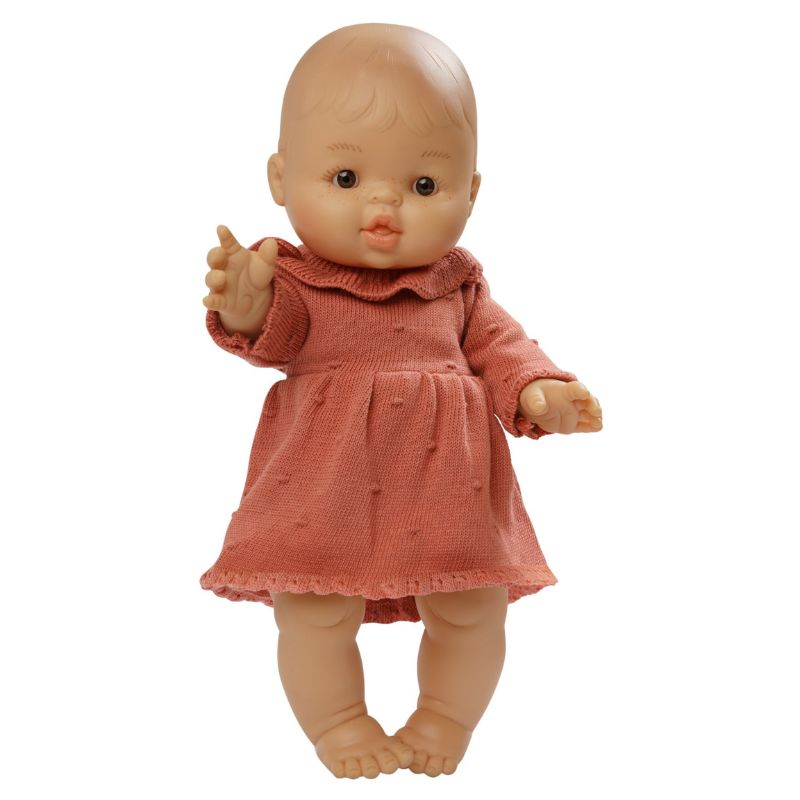 Heless Doll Knitted Dress - Peach
