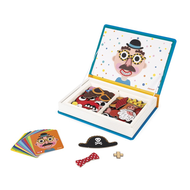 Janod Boy's Crazy Faces Magneti'Book