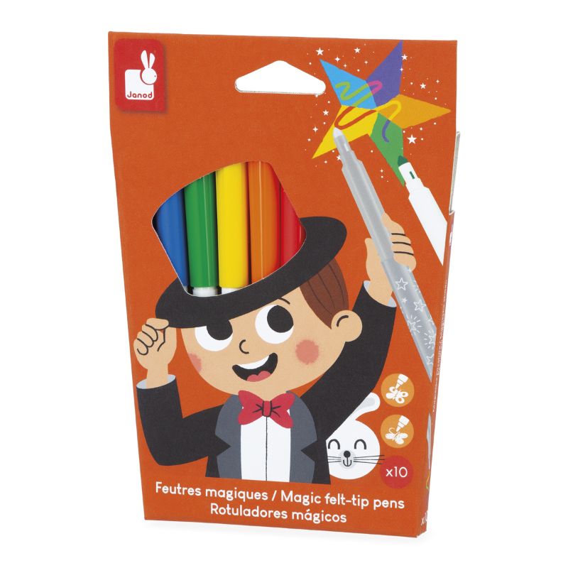 Janod Magic Felt Tip Pens - Set of 10