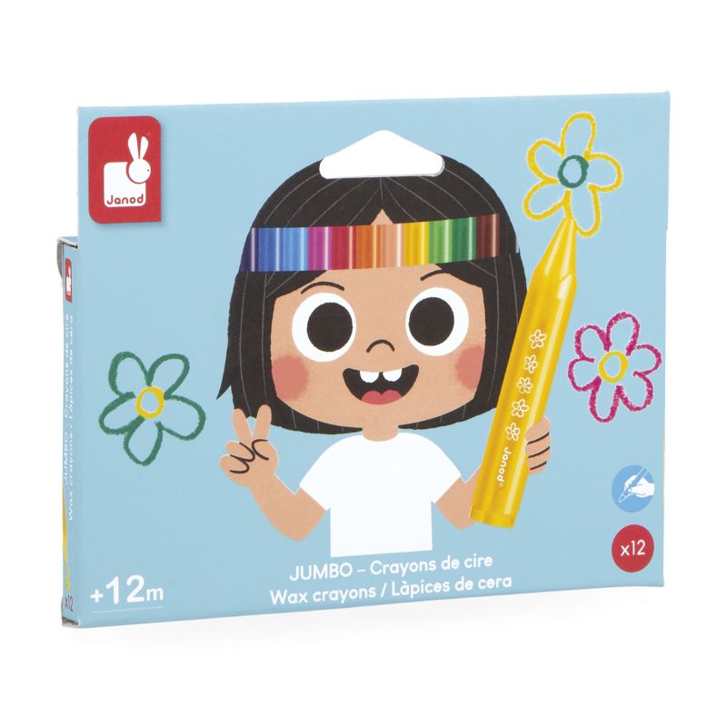 Janod Wax Crayons - Set of 12