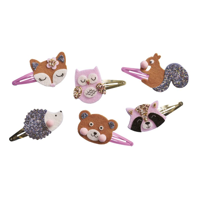 Janod Glitter Hair Clips Making Kit - Pretty Forest