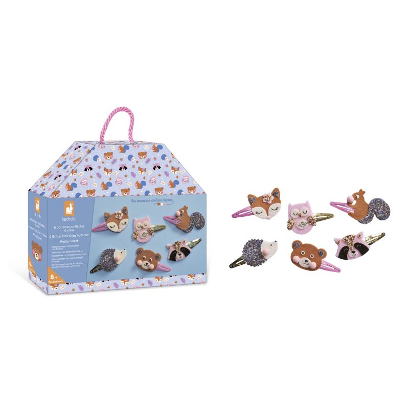 Janod Glitter Hair Clips Making Kit - Pretty Forest
