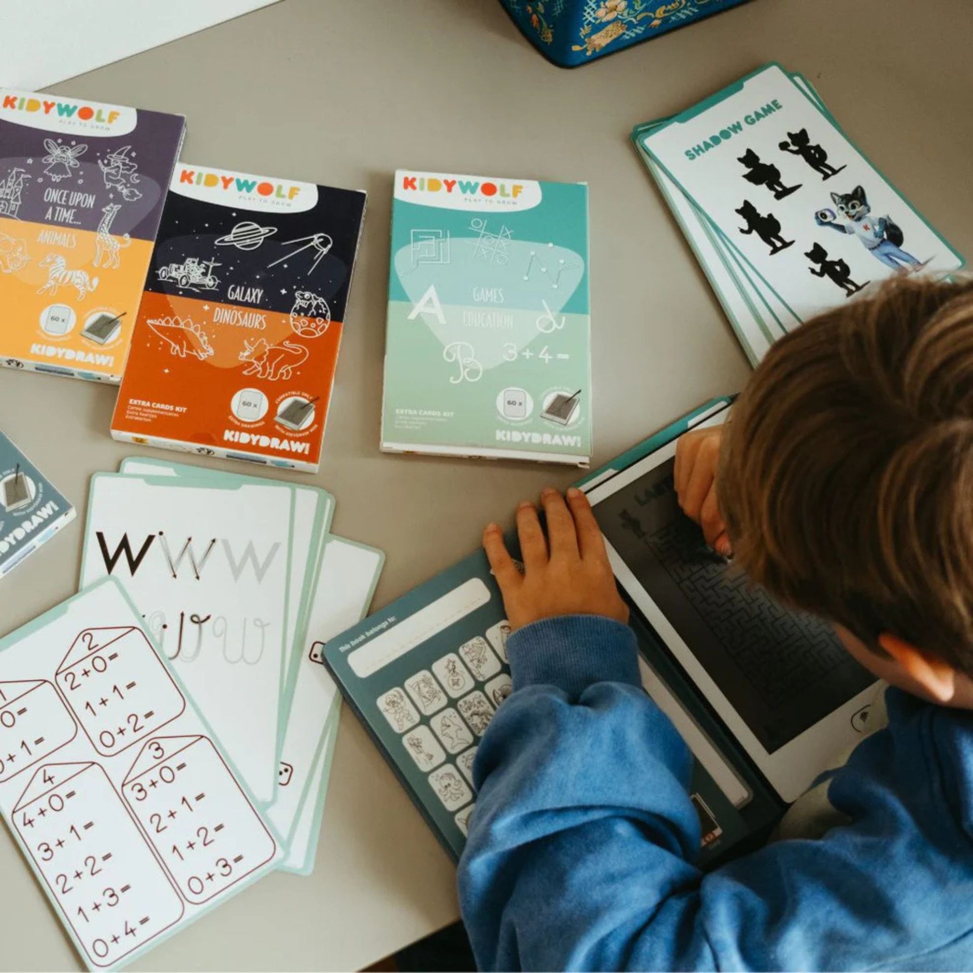 Kidywolf Kidydraw Mini Games & Education Cards