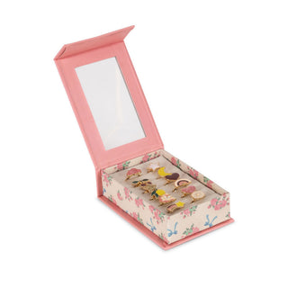 Konges Sløjd 12 Pack Ring Set - Pink Gift Box